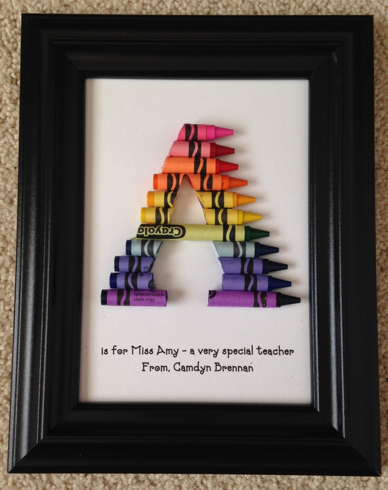 FAST SHIPPING Framed 5 by 7 Teacher Appreciation Gift Personalized Standard Rainbow image 9