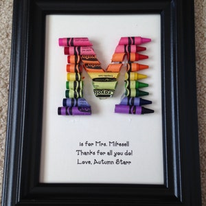 FAST SHIPPING Framed 5 by 7 Teacher Appreciation Gift Personalized Standard Rainbow image 6