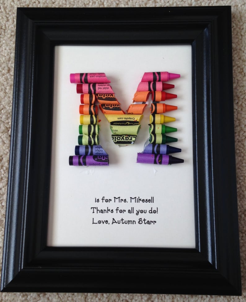 FAST SHIPPING Framed 5 by 7 Teacher Appreciation Gift Personalized Standard Rainbow image 6