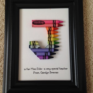 FAST SHIPPING Framed 5 by 7 Teacher Appreciation Gift Personalized Standard Rainbow image 5