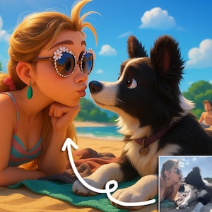 Custom Pixar Style Portrait from Photo, Personalized 3D Cartoon Character, Couple, Family, Pet Gift, Digital Pixar Art, Personalized Pixar