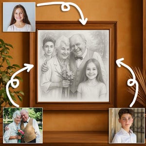 Verlust von geliebten Menschen zum Foto hinzufügen - Erinnerungsgeschenk für Mama Papa - Personen zum Foto hinzufügen Fotos kombinieren