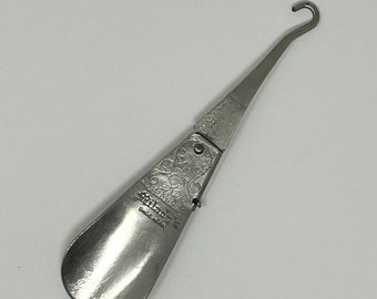 MILADY'S FOLDING SHOEHORN Buttonhook Vintage Shoe Horn Button Hook