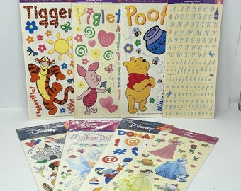 Autocollants de scrapbooking SANDYLION sur le thème de Disney ~ au choix ~ toutes nouvelles feuilles Mickey Donald Pooh Tigrou