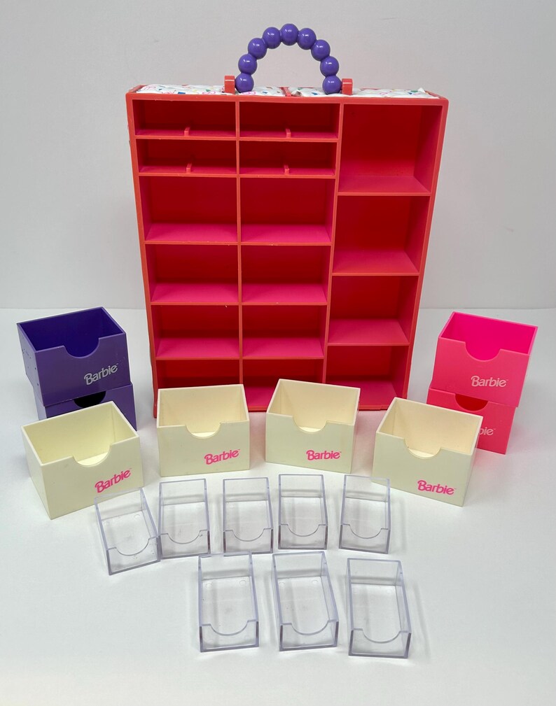 1993 BARBIE CLOSET Vintage Mattel Tara Toy Closet Storage Drawers