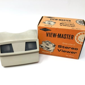 SAWYERS VINTAGE VIEWMASTER Viewer Model G No 2041 Grey Gray 3D View-master  Children's Toy Original Box Tested Working condition Works