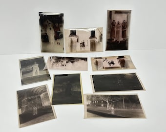 VINTAGE NEGATIVES PEOPLE Photograph Negatives Set of 10 from 1930s or 1940s Perfect for Crafting Black and White Film