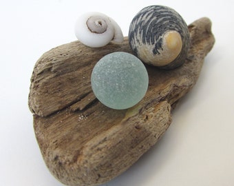 VÉRITABLE MARBRE DE VERRE DE MER Grand Surf Tumbled Beach Glass Marble Codd Marble, Verre de mer 15 mm Marble Jewelry Craft Supply Mermaid Tears