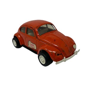 TONKA TWINKLE TOES Volkwagen Beetle Bug Toy Car 52680 Pressed Steel 1970s Vintage