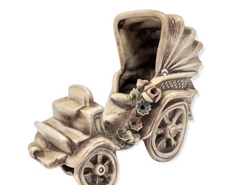 CAPODIMANTE WHIMSICAL CAR Figurine Vintage Wagon Figure Made in Italy Quirky Home Decor
