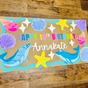 Custom Hand-Painted Party Banner: Personalized Celebration Decor