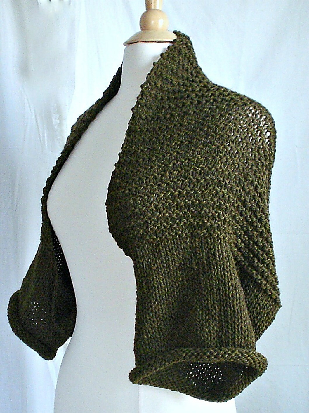 Knitting Pattern only for Sweater Shrug Bolero Cardigan Etsy