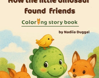 Dinosaur Coloring Storybook for Kids Ages 3-6 (PDF)