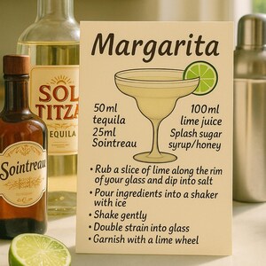 Scheda ricetta del cocktail Margarita classico
