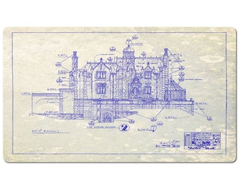 Alfombrilla de escritorio - Alfombrilla de escritorio - Disney World - Mansión Embrujada - Plano - Alfombrilla de ratón