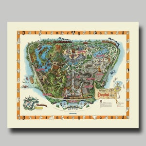 Disneyland - Blanket - Original Map - Disney - Map