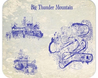 Disney - Ferrocarril del Gran Trueno - Alfombrilla de ratón - Disneyland - Disney World