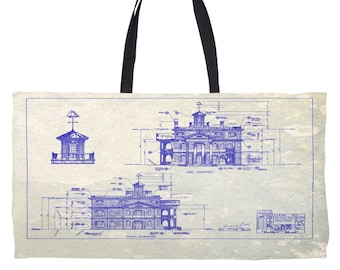 Disneyland - Haunted Mansion - Tote Bag - Weekender Tote - Disney - Blueprint