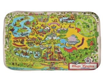 Disney World - Magic Kingdom - Alfombra de baño - Mapa - Alfombra de baño de espuma