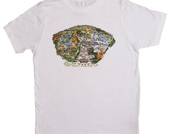 Youth Sizes -Disneyland - Map - Vintage - T-Shirts