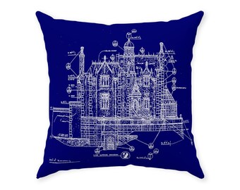 Mansión Embrujada - Cojín decorativo - Disney World - Plano