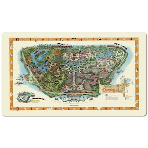 Desk Mat Desk Pad Disneyland Map Mouse Pad image 2