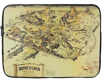 Fundas para portátil - Disney - Disneyland - Mapa - Vintage