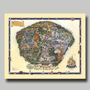 Disneyland - Blanket - Original Map - Disney - Map
