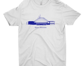 Space Mountain - Blueprint - T-shirt - Disney World - Blueprint - Epcot - Disney - Custom Order