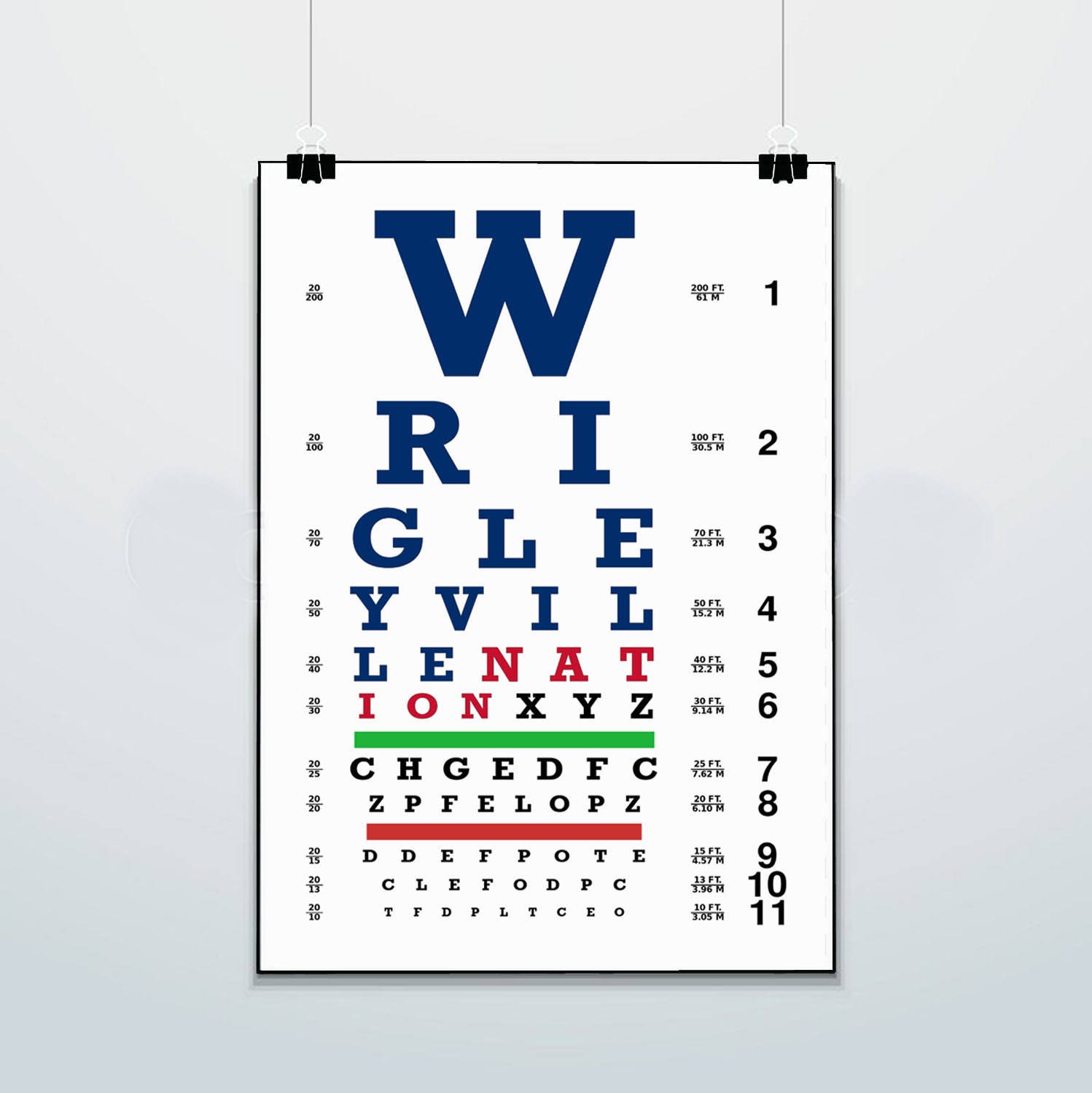 Standard Eye Chart