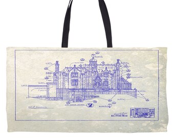 Disney World - Haunted Mansion - Tote Bag - Weekender Tote - Disney - Blueprint