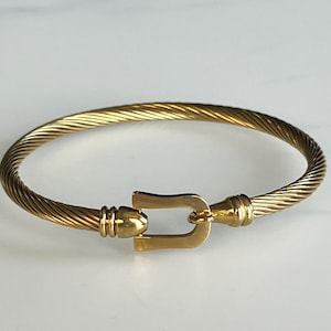 Armband i 18K guldpläterat rostfritt stål, utan antändningsmärken