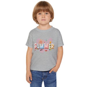 Summer Vibes Toddler T-shirt, Cute Kids Summer Tee, Fun Summer Outfit, Gift for Toddler, Playful Kids Apparel