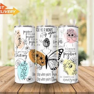 Motivational Tumblers, Best Friend Gift For Female, Mental Health Affirmations Tumbler, Daily Affirmations, Self-Care, Gifts for Her