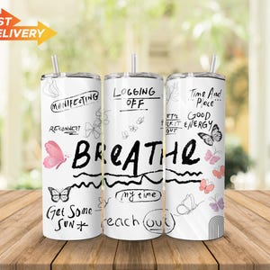 Daily Affirmations Tumbler, Gift For Her, Best Friend Tumbler, Mindfulness Gifts For Men, Mindfulness Gift, Mental Health, Insulated Tumbler