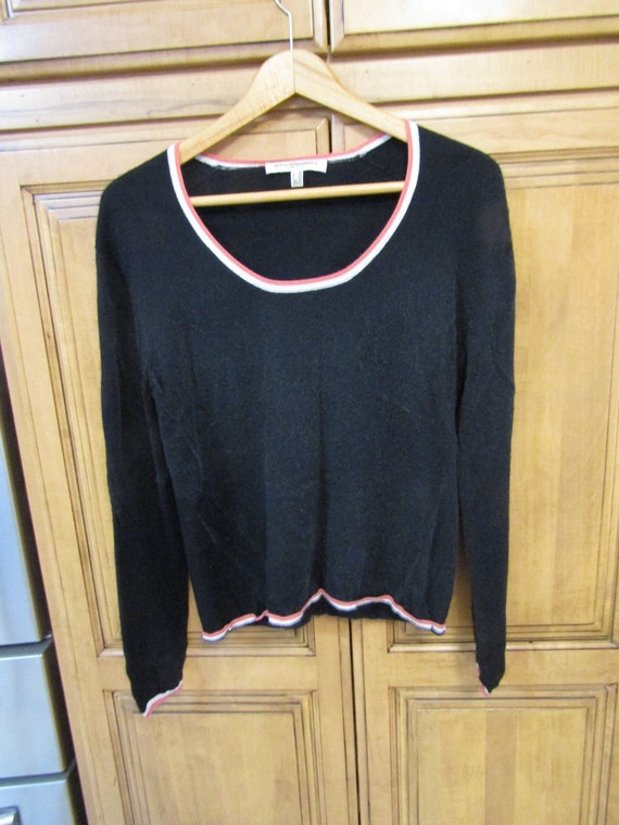 Maria Di Ripabianca Black & Pink Cashmere Sweater-