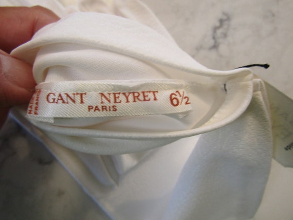 Vintage NOS Dead Stock New NEYRET France White Le… - image 6