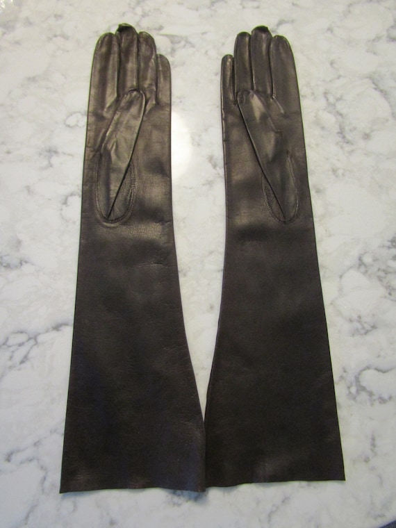 Vintage NOS New Unworn Dead Stock Brown Leather G… - image 2