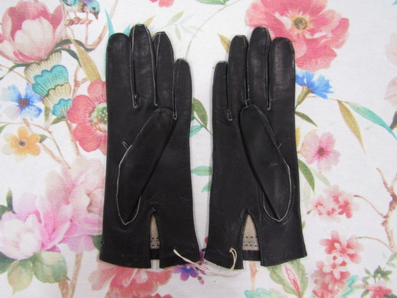 Vintage New Unused NOS Dead Stock Black Italian K… - image 2