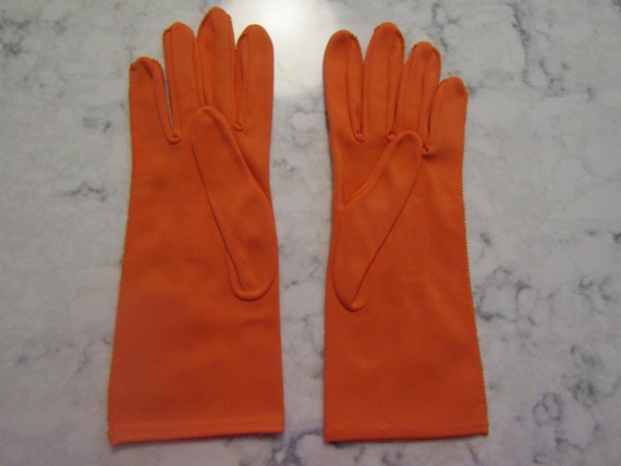 Vintage New Unworn NOS Dead Stock Vibrant Orange … - image 2