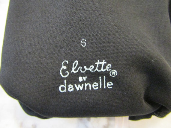 Vintage Dawnelle Black Cotton Evening Gloves with… - image 5