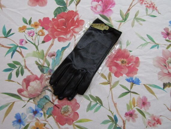 Vintage New NOS NWT's Dead Stock Black Croc Embos… - image 4