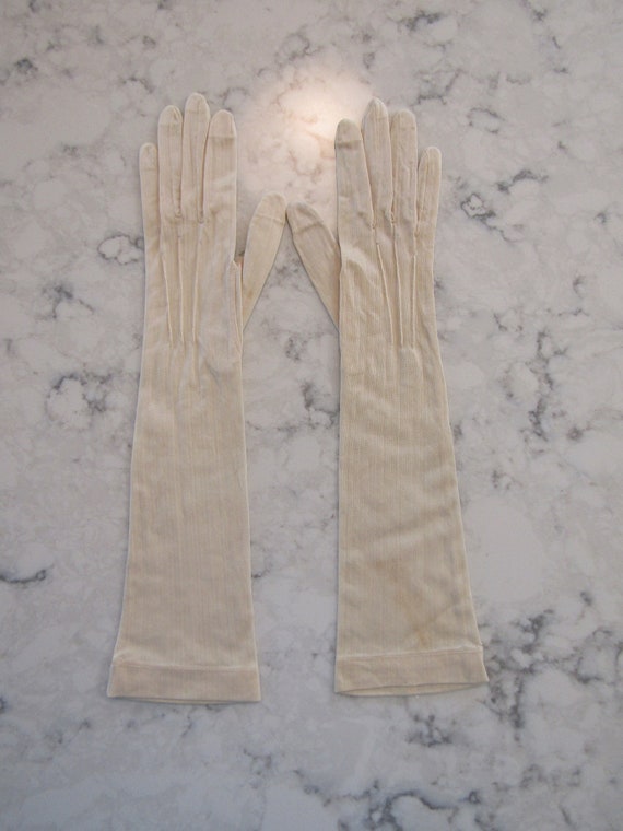 Vintage Antique NOS New Unworn Dead Stock Silk Gl… - image 1