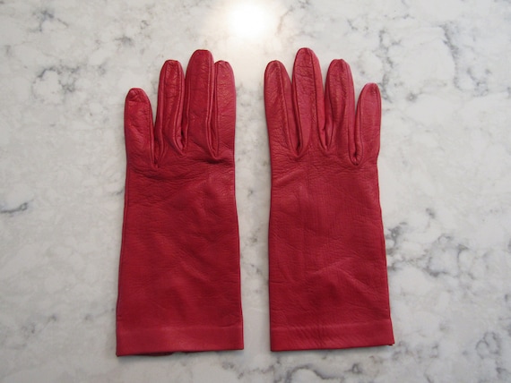 Vintage Deep True Red SERMONETA "Made In Italy" I… - image 1