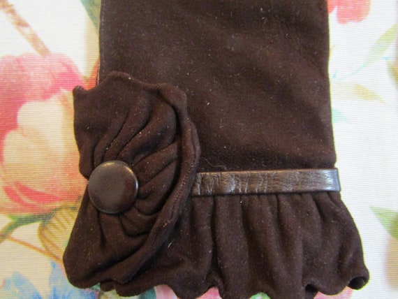Vintage NOS New Dead Stock Chocolate Brown French… - image 2