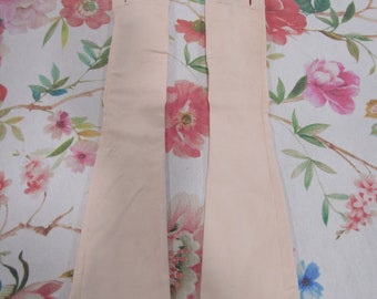 Vintage KAY FUCHS Blush Pink Stretch Opera Gloves----18" Opera Length-- Size S/Small  Size 6 -6 1/2 ---Glove Auction #3534-0324