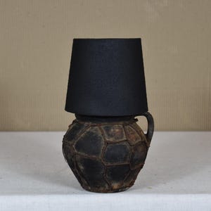 Lampa ceramiczna w stylu vintage - Lampa w wazonie z ceramiki - Lampa stołowa z ceramiki - Lampa ceramiczna w stylu boho - Lampa Cottagecore - Lampa nocna w stylu shabby chic