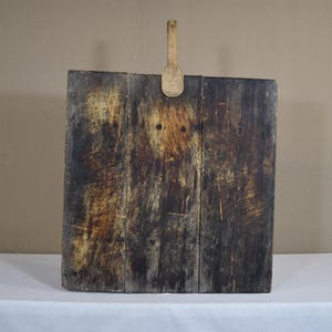 Vintage Wooden Cutting Board - Large Rustic Bread Board - Antique Wood Chopping Block - Primitive Serving Tray - Farmhouse Kitchen Decor