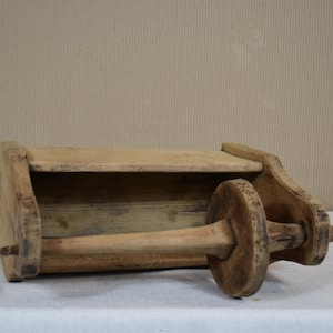 Antik garnspinner - Manuell träspinnrock - Cottagecore Decor bild 5
