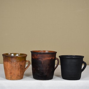 Vintage Clay Pot - Rustic Handmade Ceramic Vase - Antique Terracotta Bowl - Primitive Pottery Jug - Wabi-Sabi Clay Vessel - Clay Home Decor